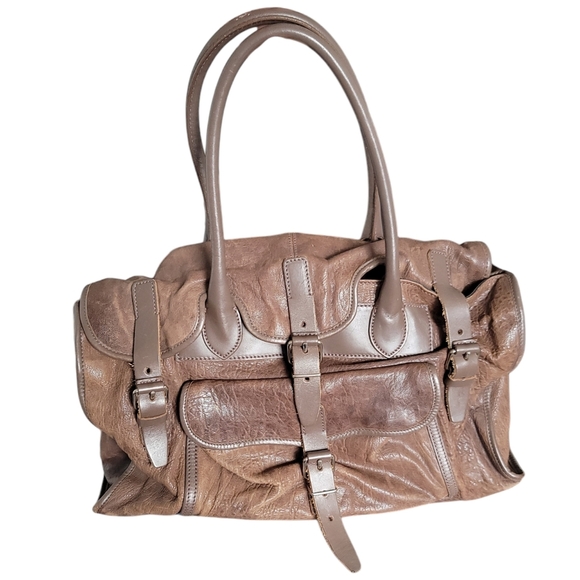 Balenciaga Paris Brown Leather Large Shoulder Tote Bag - Picture 1 of 14